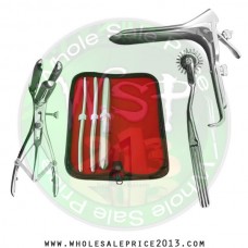  Hegar uterine dilator 3 pieces set, 7-8, 9-10, 17-18, wartenberg pinwheel,mathieu speculum, grave small